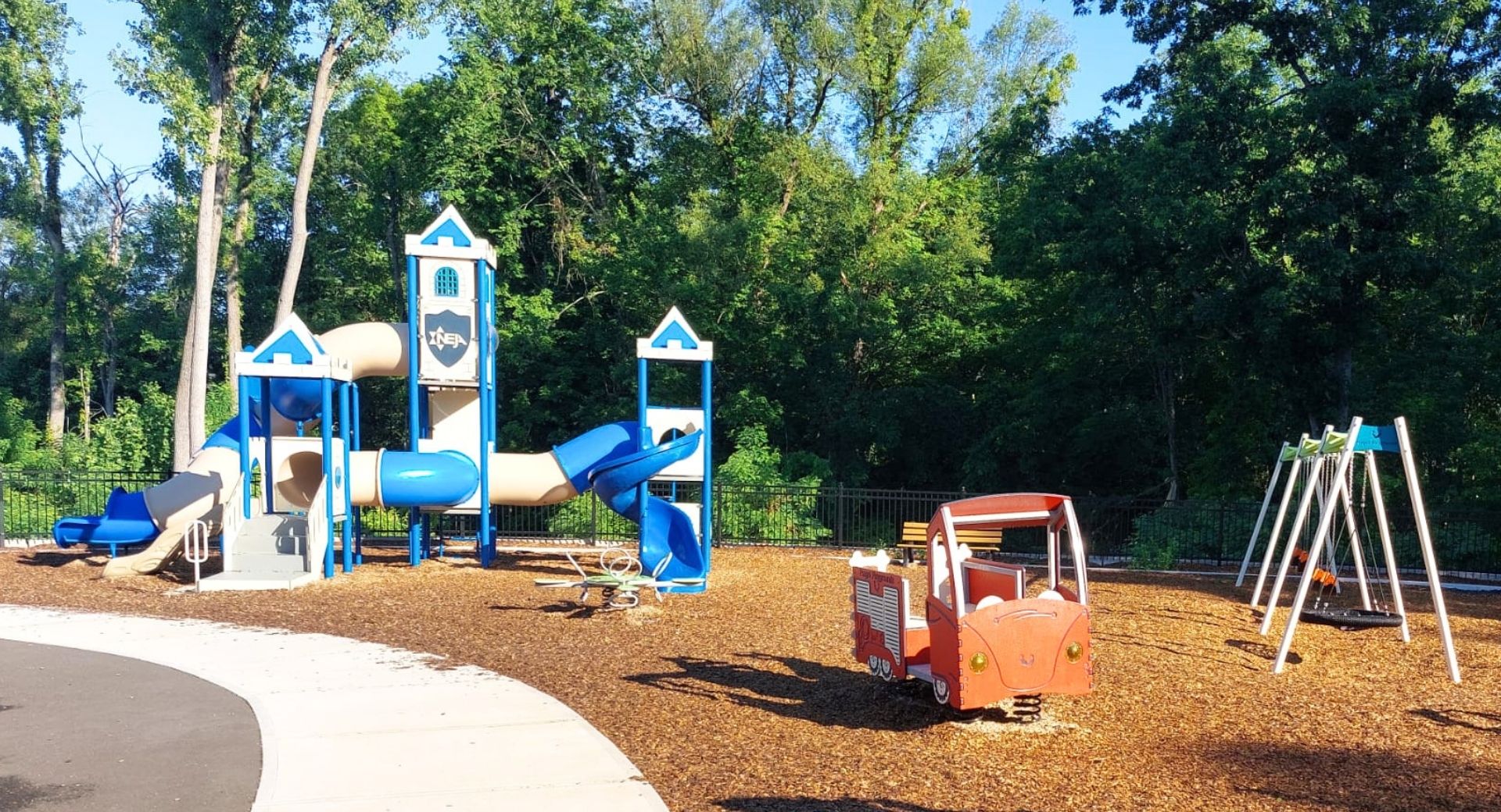 Playground Equipment for a School in New England