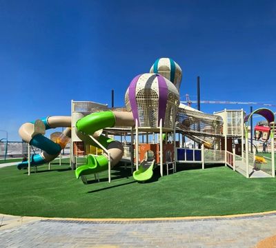 Inclusive Hot Air Balloon Playground with the Golden Train