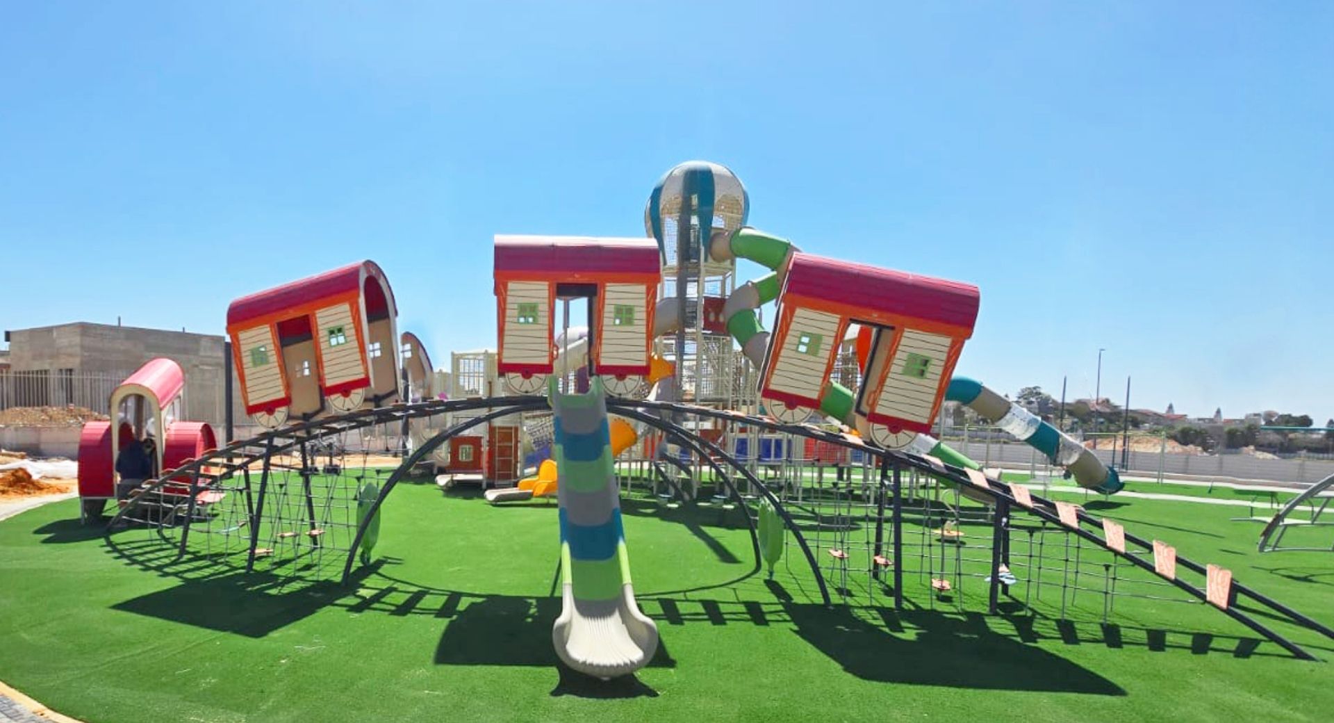 Inclusive Hot Air Balloon Playground with the Golden Train