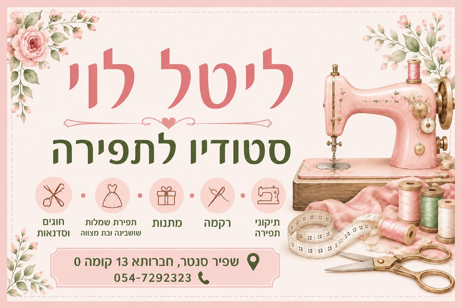 ליטל לוי סטודיו לתפירה