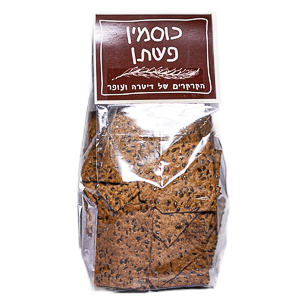 קרקרי כוסמין פשתן/דיטרה ועפר אופים