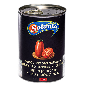 עגבניות סן מרזאנו-עגבניות קלופות שלמות--solania
