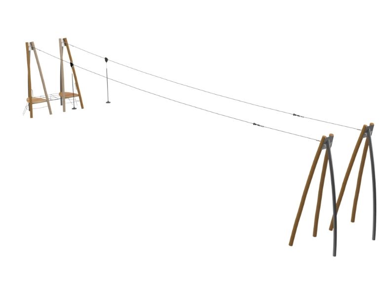 Double Zip Line Model Hila