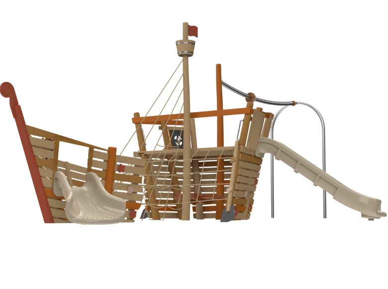 Ship-Themed Play Structure