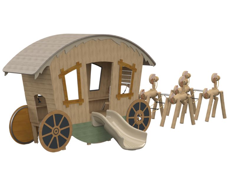 Carriage & Horses Play Structure