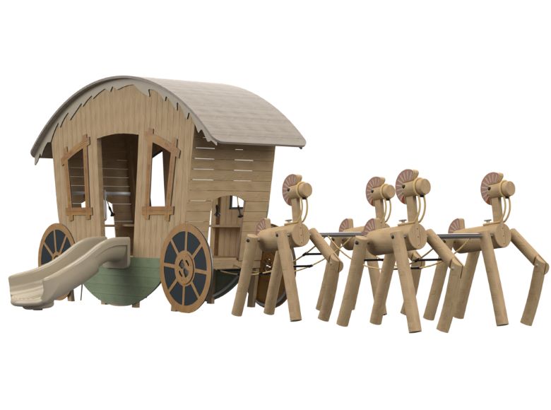Carriage & Horses Play Structure