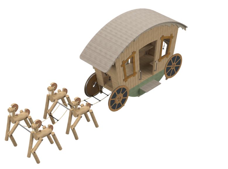 Carriage & Horses Play Structure