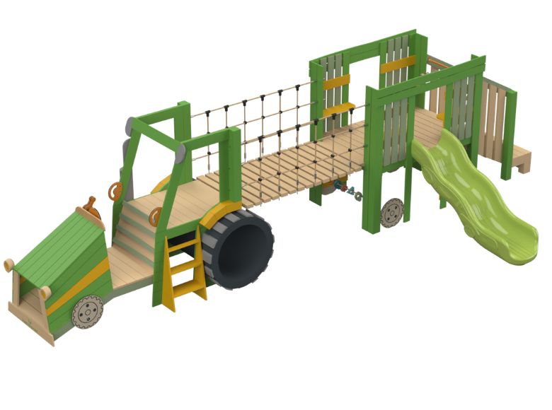Tractor with Trailer Play Structure