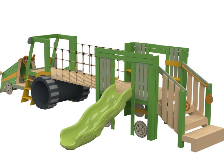 Tractor with Trailer Play Structure