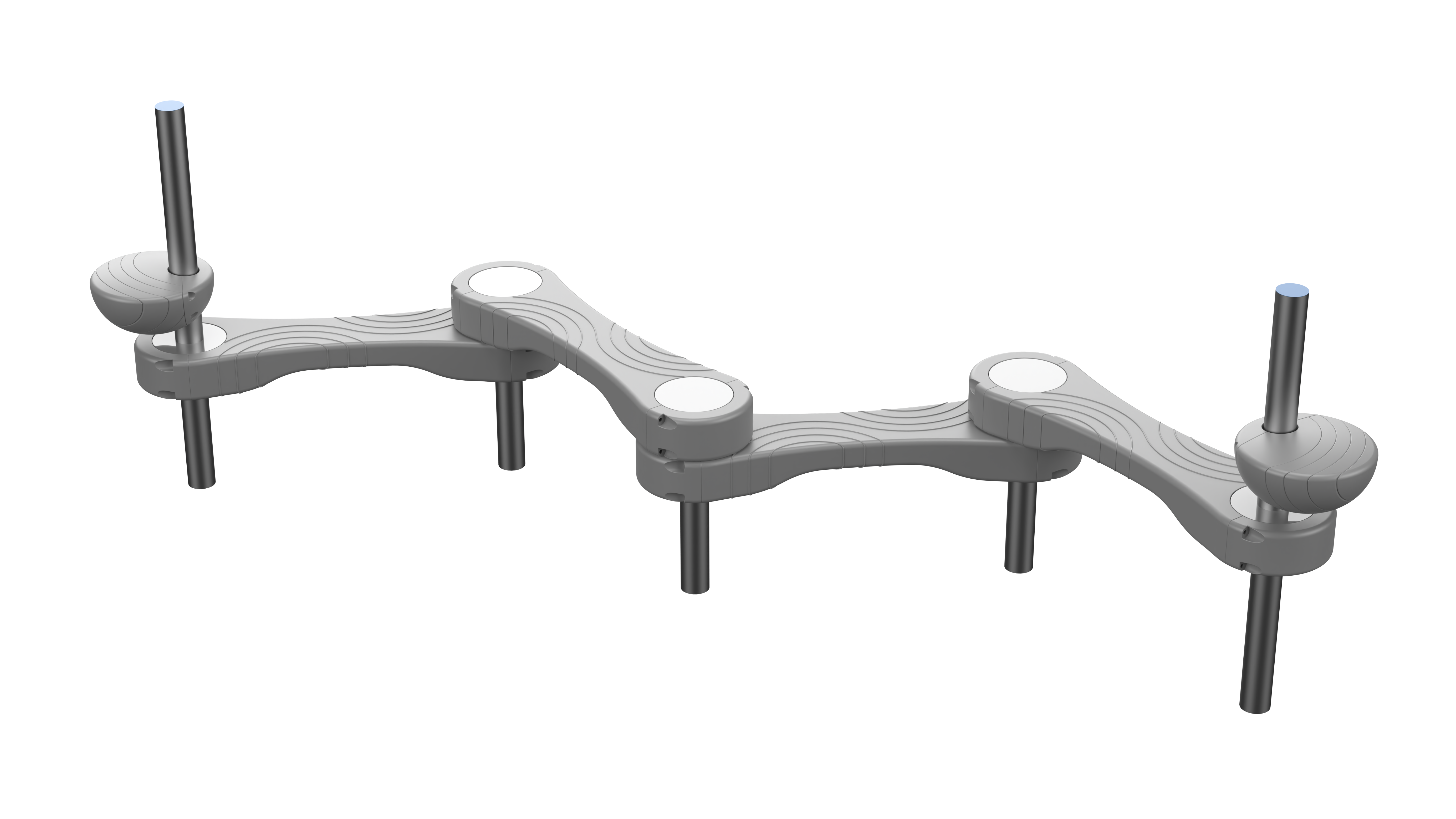 Modular Stepping Pods Course – Four Pods