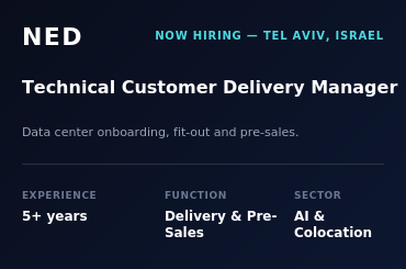 Technical Customer Delivery Manager