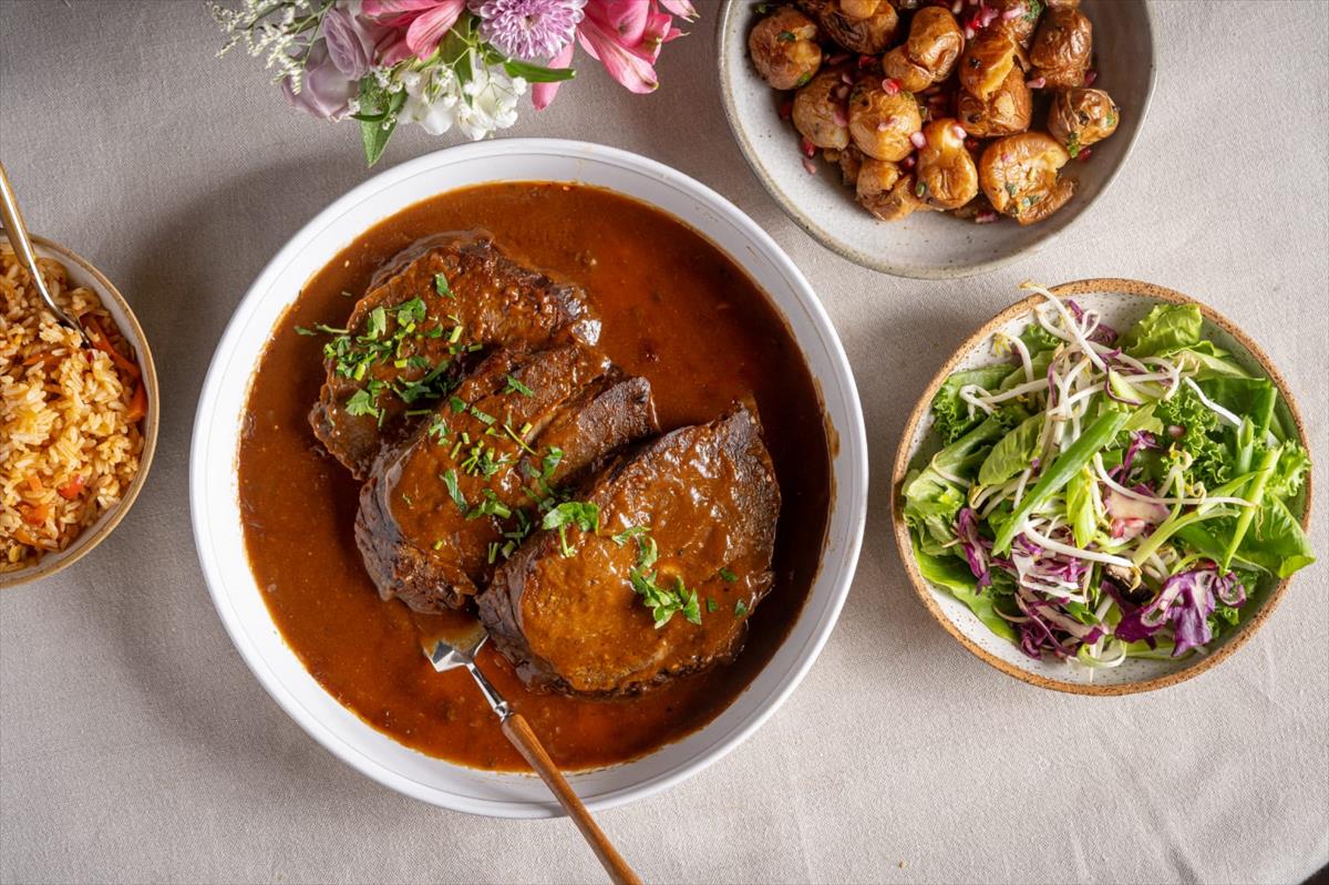 Casserole veal shoulder roast